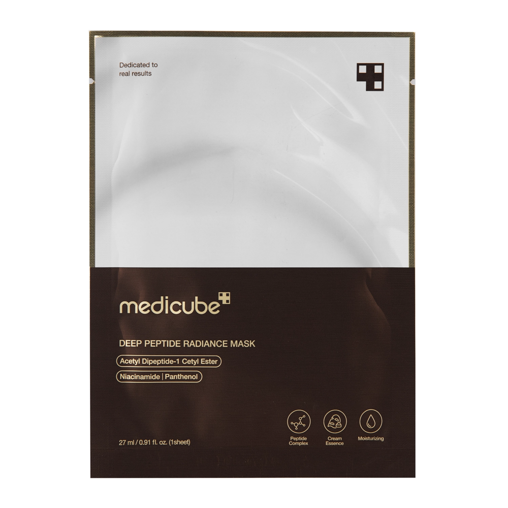 Medicube - Deep Peptide Mask - Rozświetlająca Maska w Płachcie do Twarzy z Peptydami - 1szt/27ml