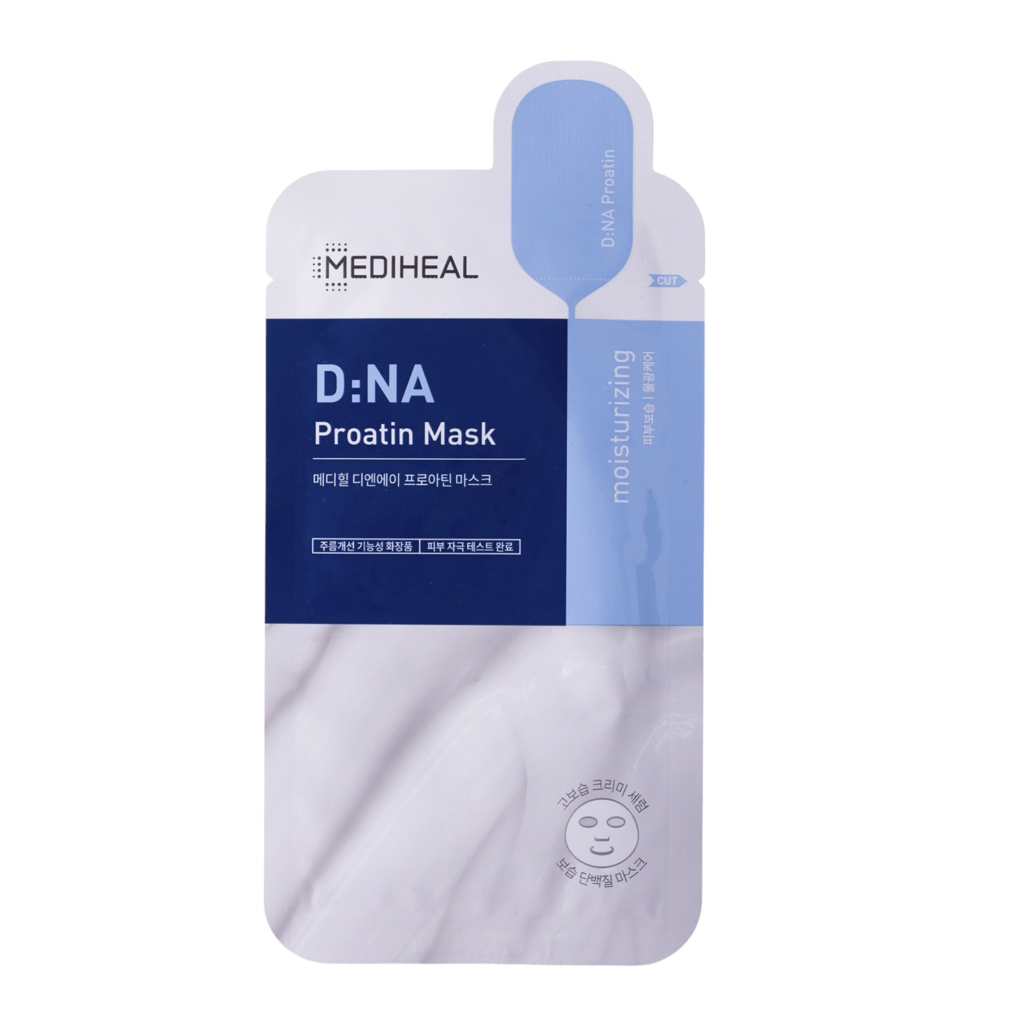 Mediheal - D:NA Proatin Mask - Nawilżająca Maska do Twarzy w Płachcie - 1szt/25ml