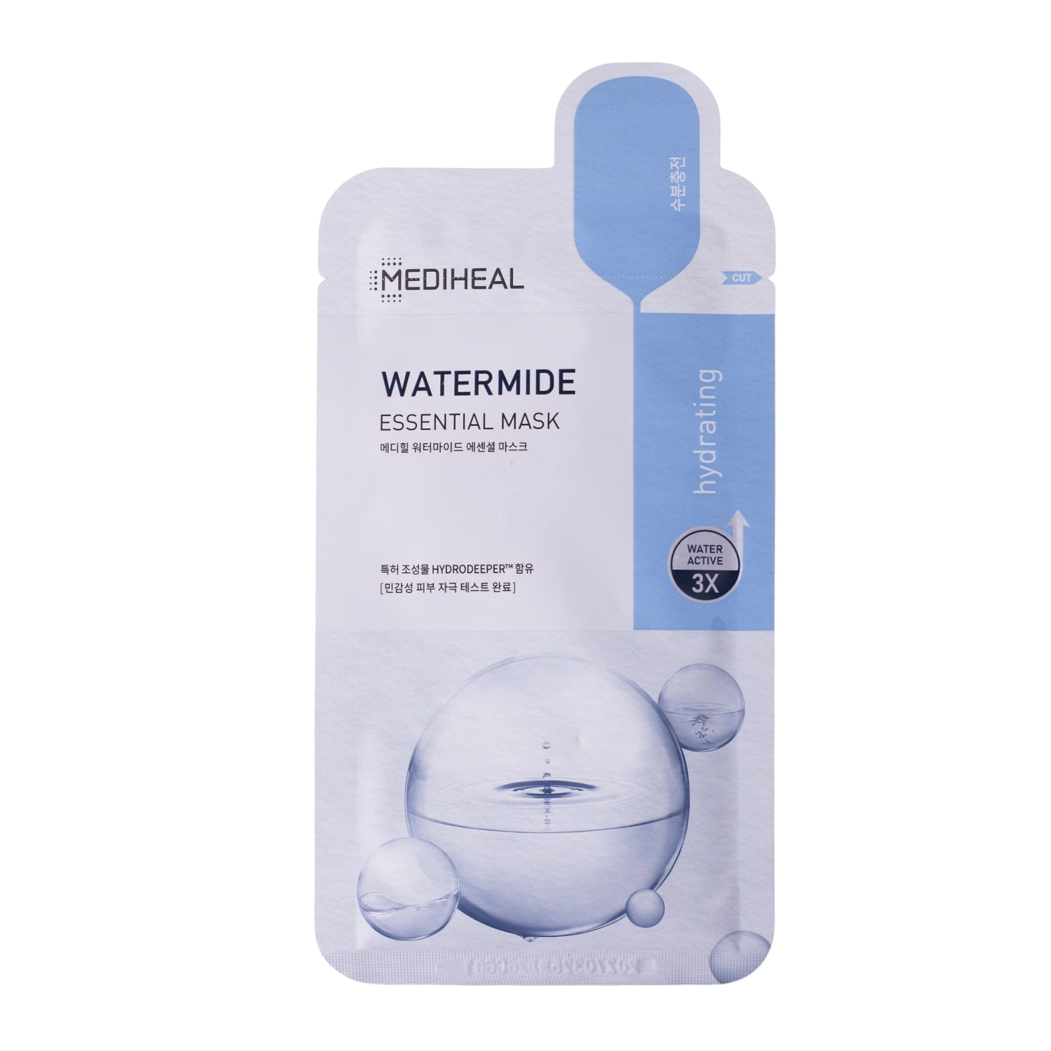 Mediheal - Watermide Essential Mask - Intensywnie Nawilżająca Maska do Twarzy w Płachcie - 1szt/24ml