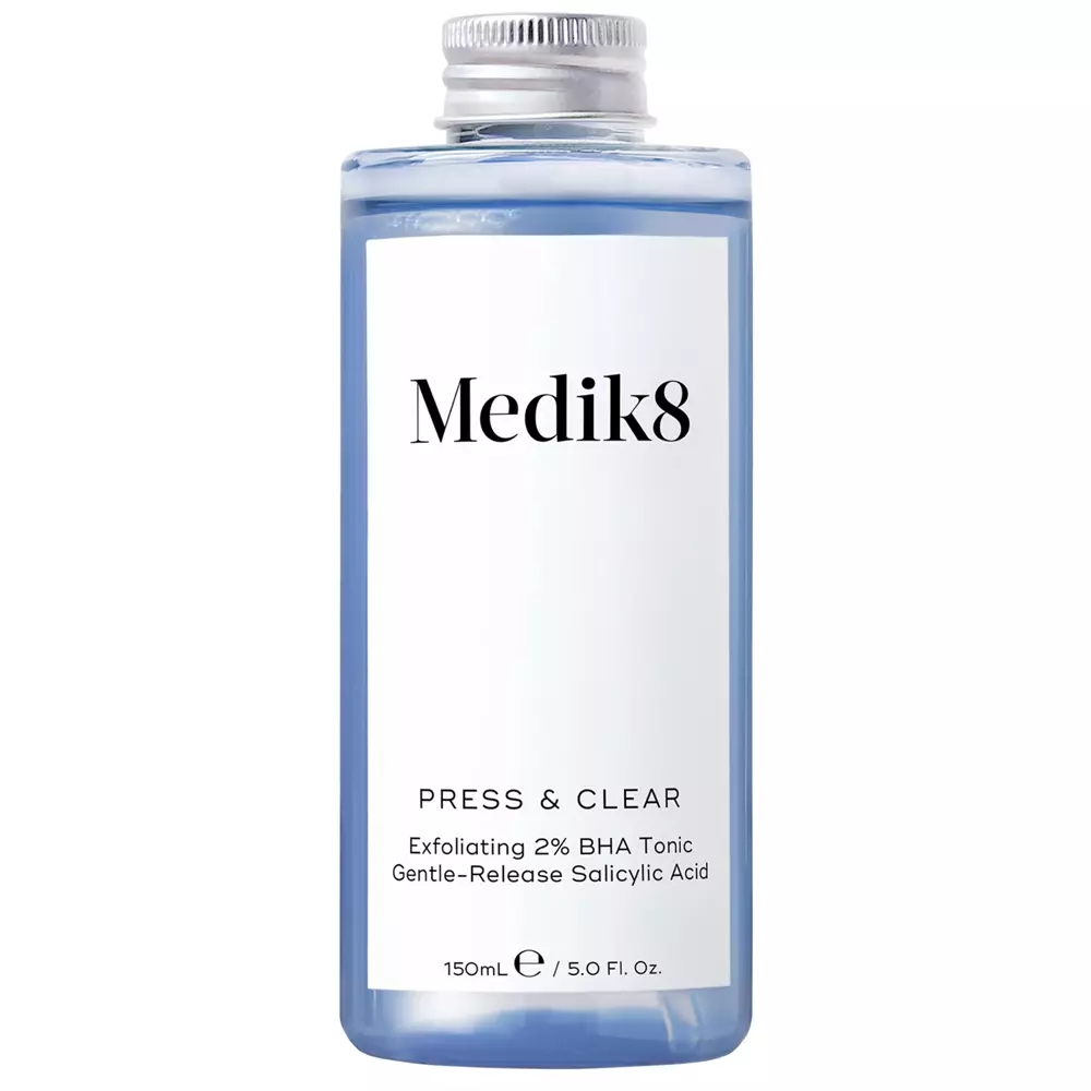 Medik8 - Press&Clear Exfoliating 2% BHA Toner - Złuszczający Tonik z Kwasem Salicylowym - 150ml - Refill