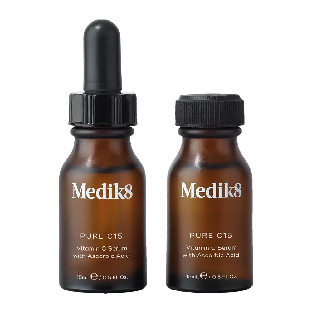 Medik8 - Pure C15 - Serum Przeciwstarzeniowe na Dzień z Czystą Witaminą C - 2x15ml