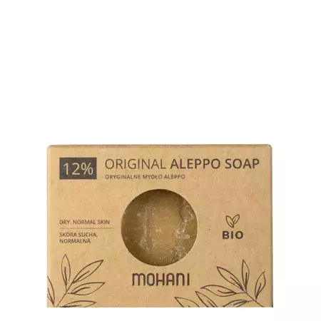 Mohani - Bio - Original Aleppo Soap 12% - Oryginalne Mydło Aleppo Oliwkowo-Laurowe - 185g