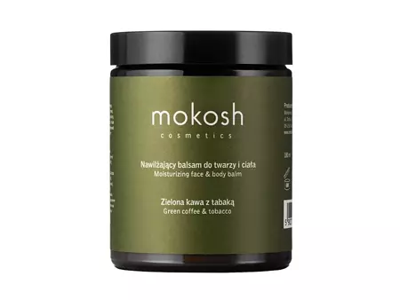 Mokosh - Moisturizing Face&Body Balm - Nawilżający Balsam do Twarzy i Ciała - Zielona Kawa z Tabaką - 180ml