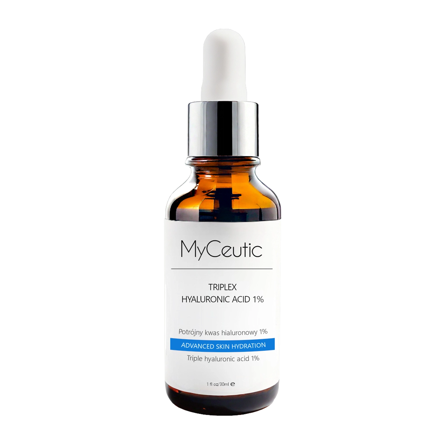 MyCeutic - Triplex Hyaluronic Acid 1% - Intensywnie Nawilżające Serum z Potrójnym Kwasem Hialuronowym - 30ml