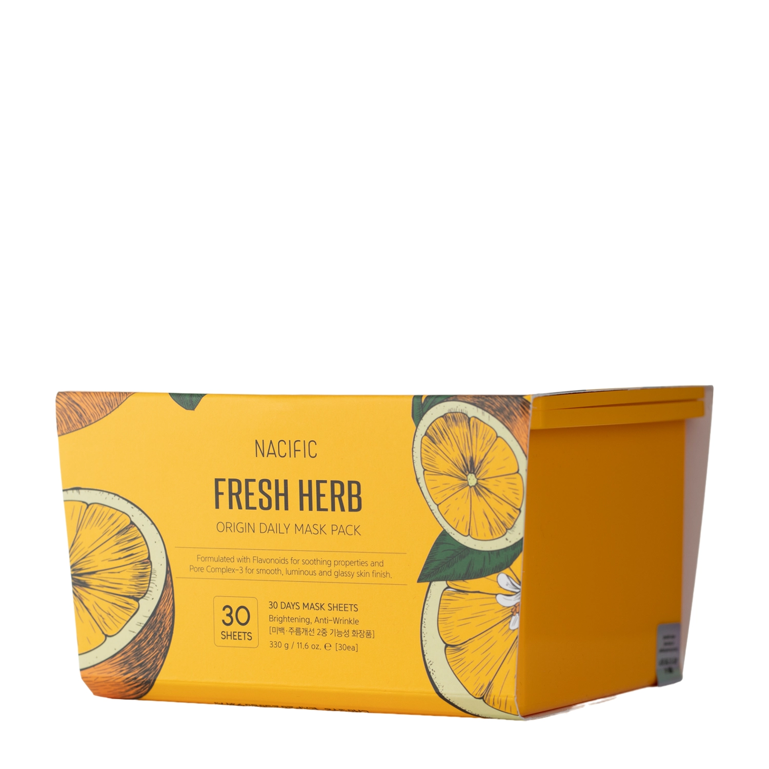 Nacific - Fresh Herb Origin Daily Mask Pack  - Zestaw Rewitalizujących Masek w Płachcie - 30szt/ 330g