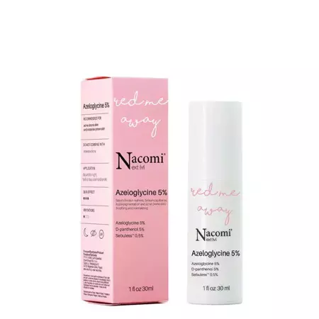 Nacomi - Next Level - Azeloglicyna 5% + B6 - Kojące Serum do Cery Naczynkowej i z Trądzikiem Różowatym - 30ml