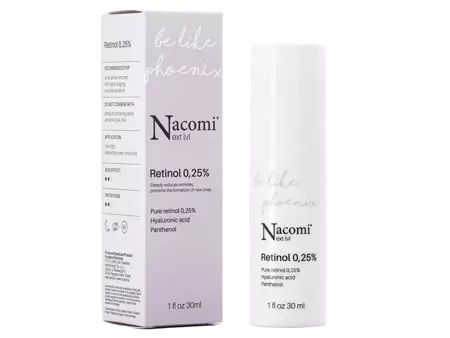 Nacomi - Next Level - Retinol 0,25% - Serum z Retinolem 0,25% - 30ml
