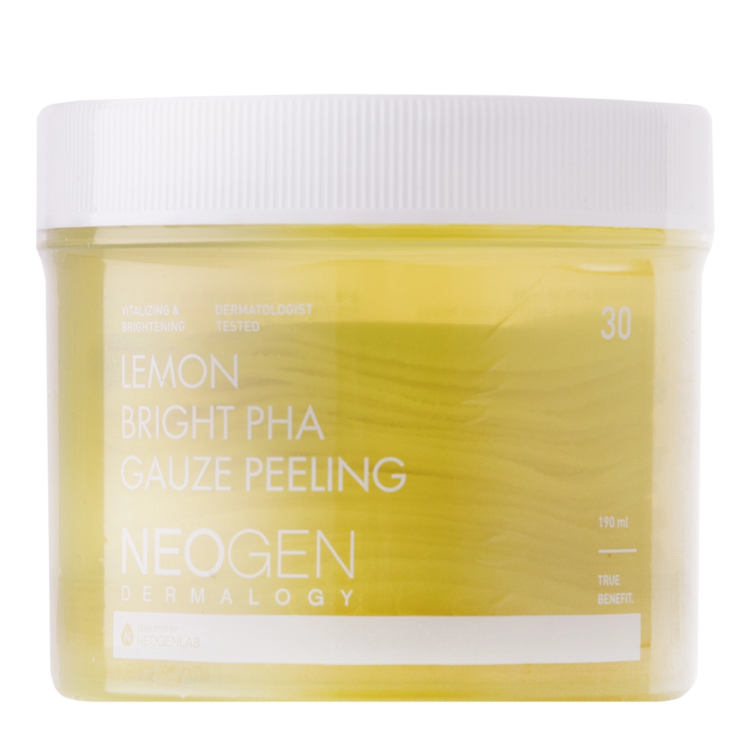 Neogen - Lemon Bright PHA Gauze Peeling - Złuszczające Płatki z Kwasami i Cytryną - 30szt/190ml