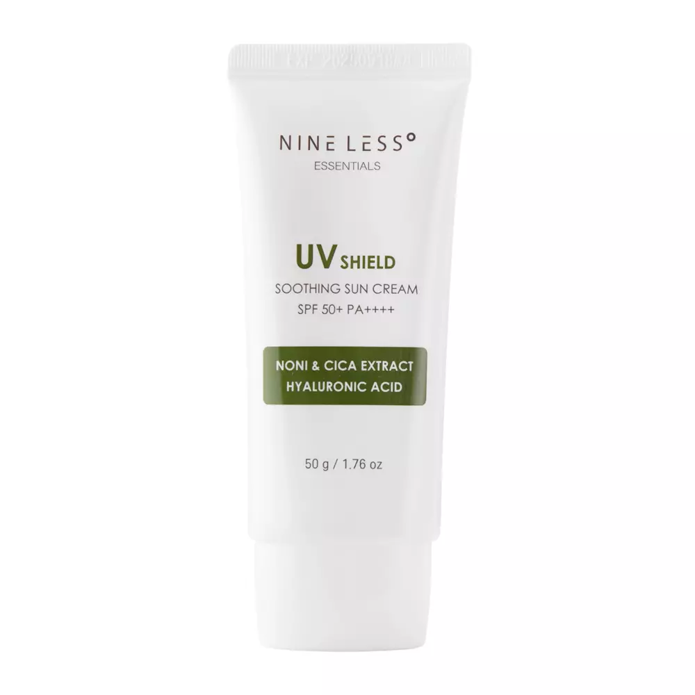 Nine Less - Essentials UV Shield Soothing Sun Cream SPF 50+/PA++++ - Nawilżający Krem z Filtrem - 50g