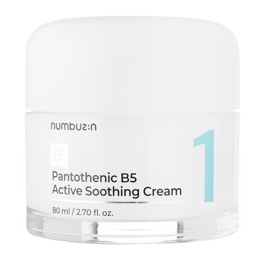 Numbuzin - No.1 Pantothenic B5 Active Soothing Cream - Kojący Krem do Twarzy 80ml