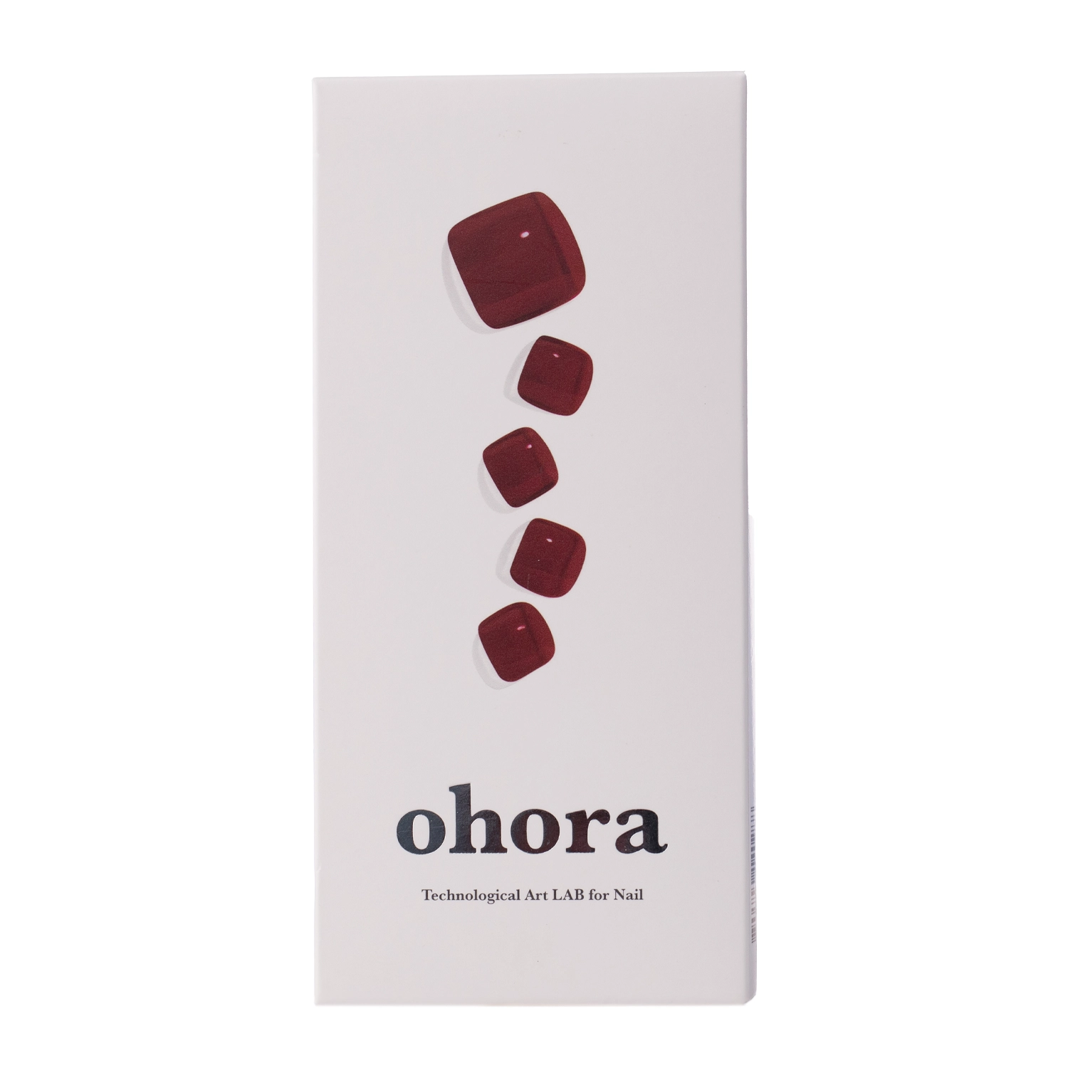 Ohora - Semicured Gel Nail - P. Hybrydowe Naklejki na Paznokcie - Pedicure - Tint Burgundy - 30szt