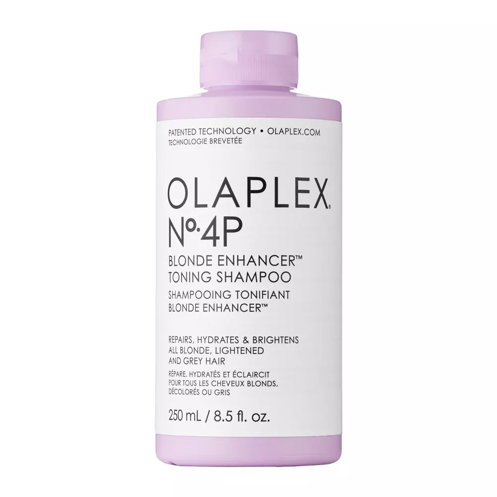 Olaplex - No. 4P Blonde Enhancer Toning Shampoo - Fioletowy Szampon do Włosów Blond - 250ml