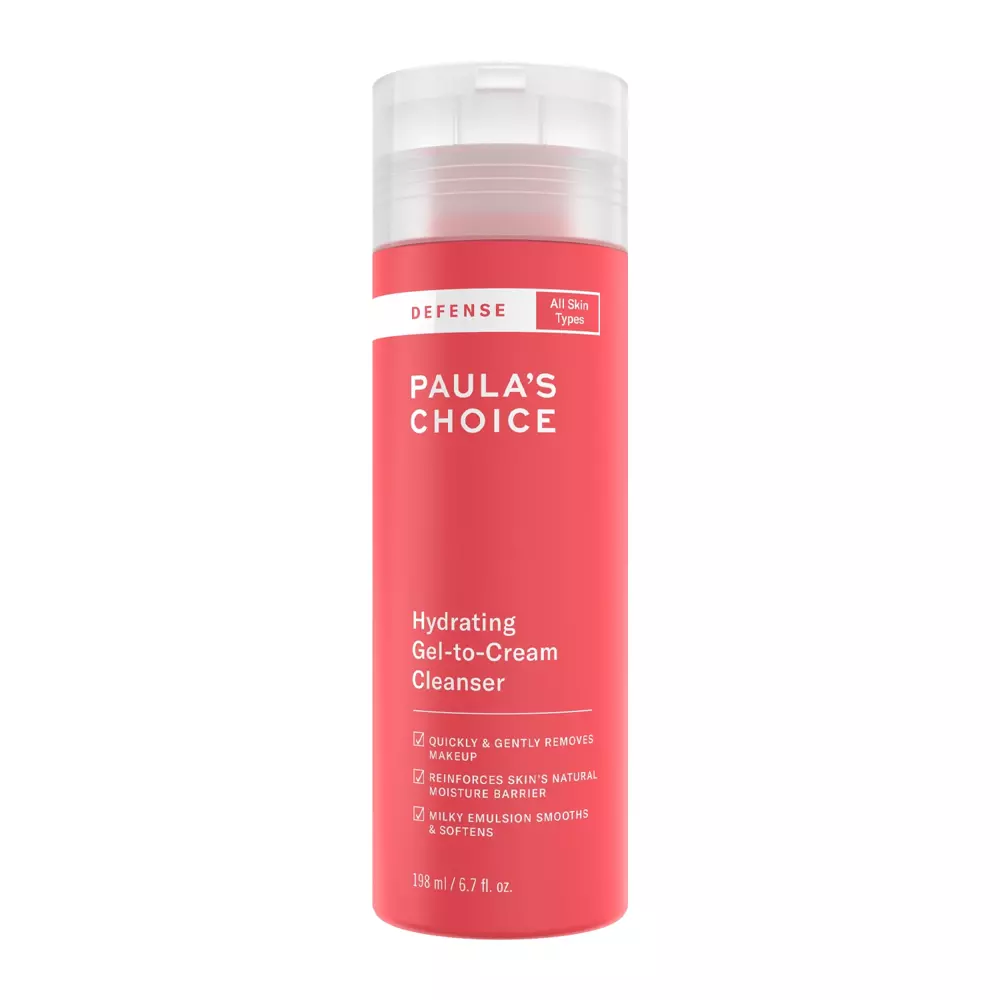 Paula's Choice - Defense - Hydrating Gel-To-Cream Cleanser - Kremowy Żel Myjący - 198ml