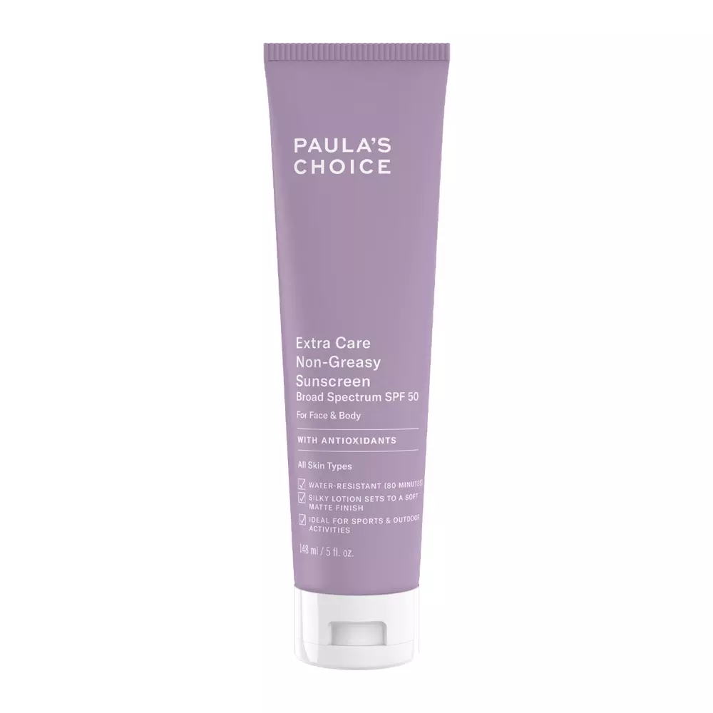 Paula's Choice - Extra Care Non-Greasy Sunscreen SPF50 - Krem SPF do Twarzy i Ciała - 148ml
