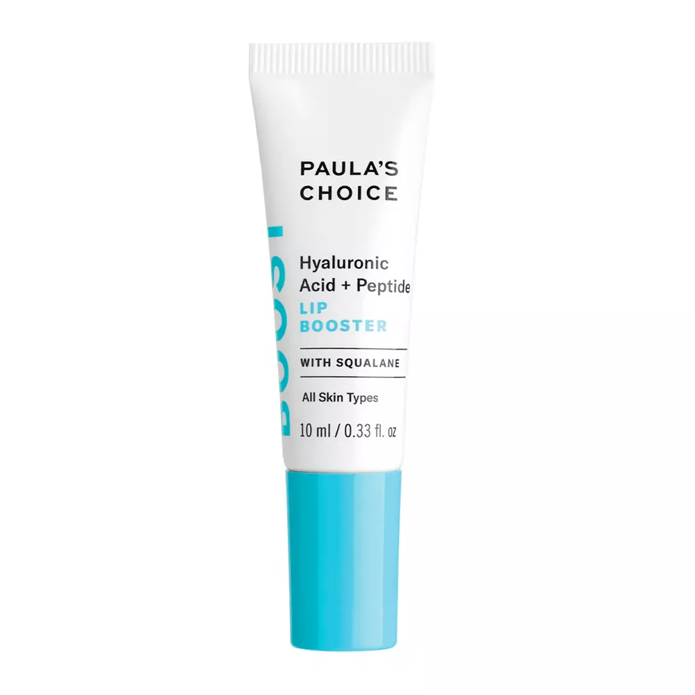 Paula's Choice - Hyaluronic Acid + Peptide Lip Booster - Przeciwstarzeniowy i Nawilżający Balsam do Ust z Kwasem Hialuronowym, Peptydami i Skwalanem - 10ml