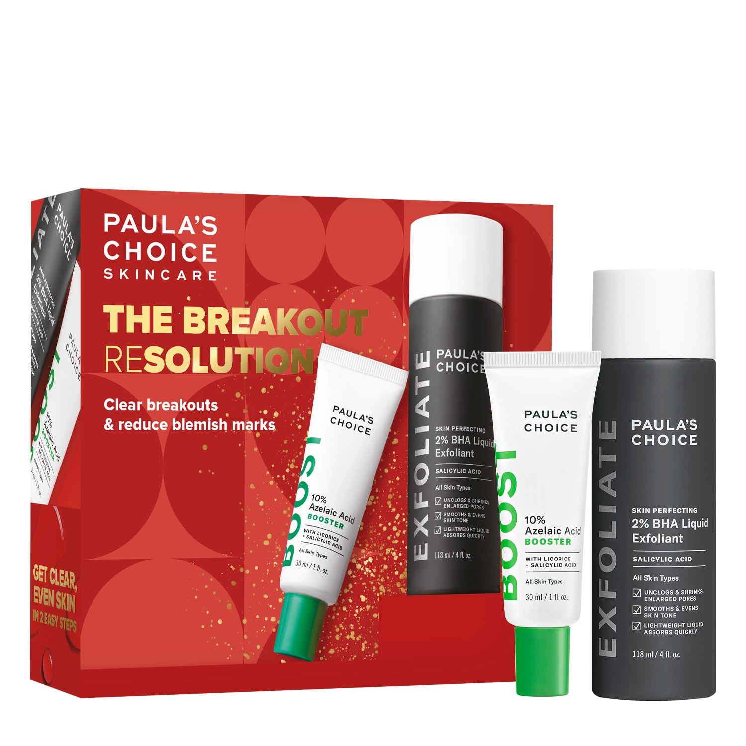 Paula's Choice - The Breakout Resolution Holiday Box - Zestaw Przeciw Niedoskonałościom