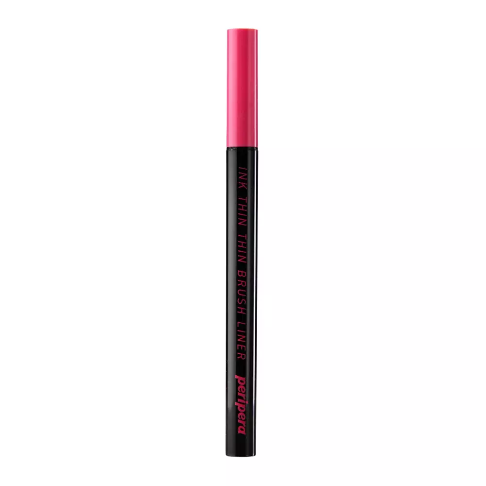 Peripera - Ink Thin Thin Brush Liner - Eyeliner w Cienkim Pędzelku - 01 Black Noir - 0,5g 