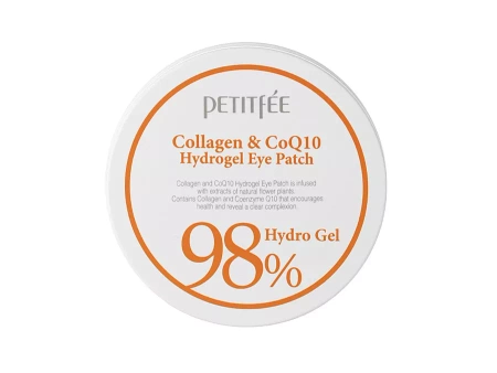 Petitfee - Collagen Q10 Hydrogel Eye Patch - Hydrożelowe Płatki pod Oczy z Kolagenem i Koenzymem Q10 - 60szt.