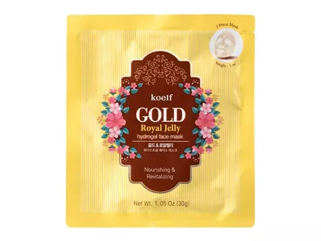 Petitfee - Koelf Gold & Royal Jelly Mask Pack - Hydrożelowa Maska Do Twarzy - 30g