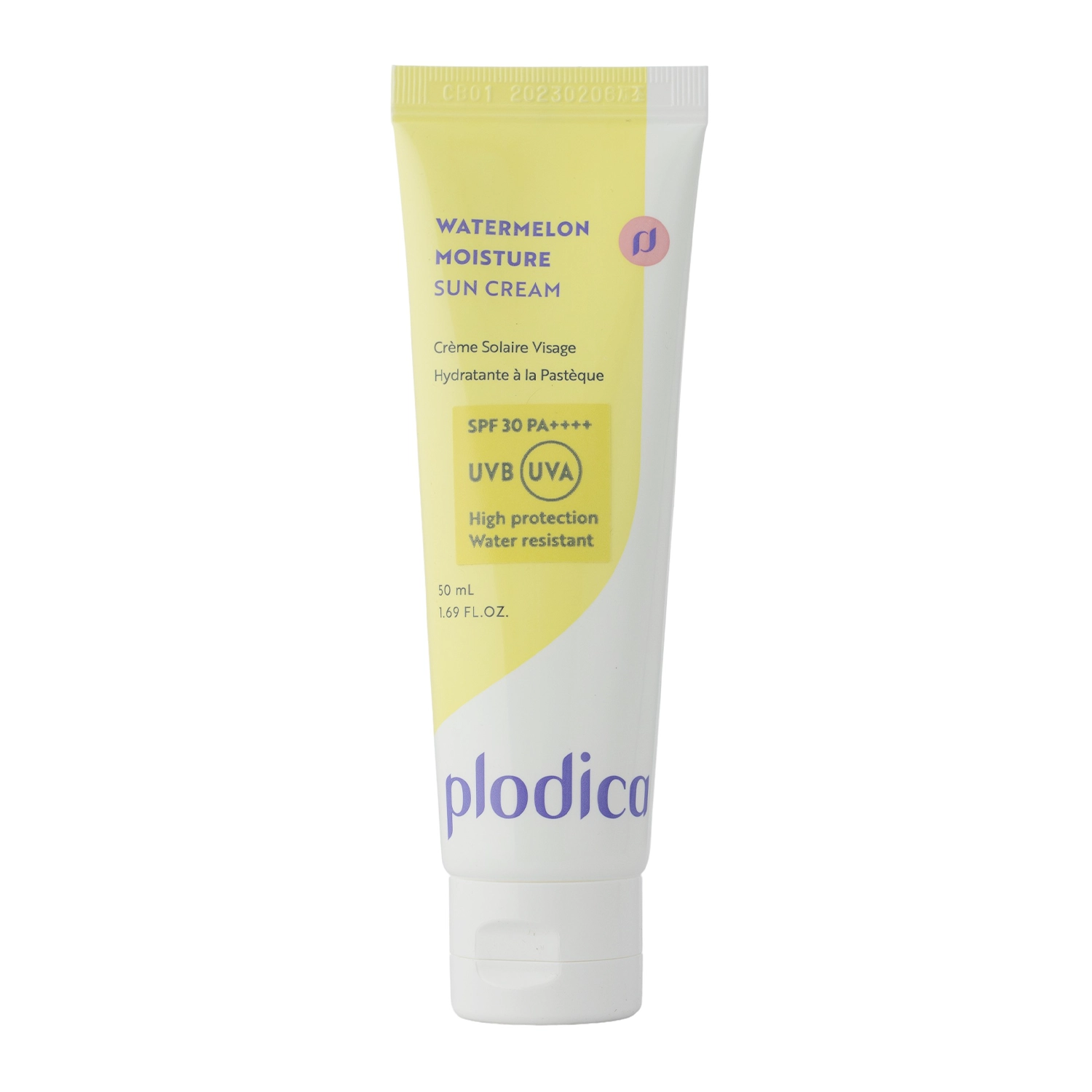 Plodica - Watermelon Moisture Sun Cream SPF30+ PA++++ - Nawilżający Krem do Twarzy z Filtrem - 50ml