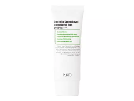 Purito - Centella Green Level Unscented Sun SPF50+/PA++++ - Bezzapachowy Krem z Filtrem - 60ml