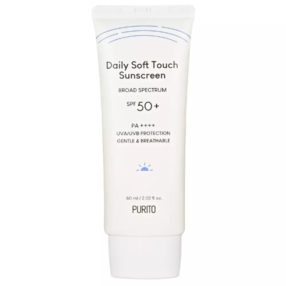 Purito - Daily Soft Touch Sunscreen SPF50+/PA++++ - Krem z Filtrem z Ceramidami - 60ml