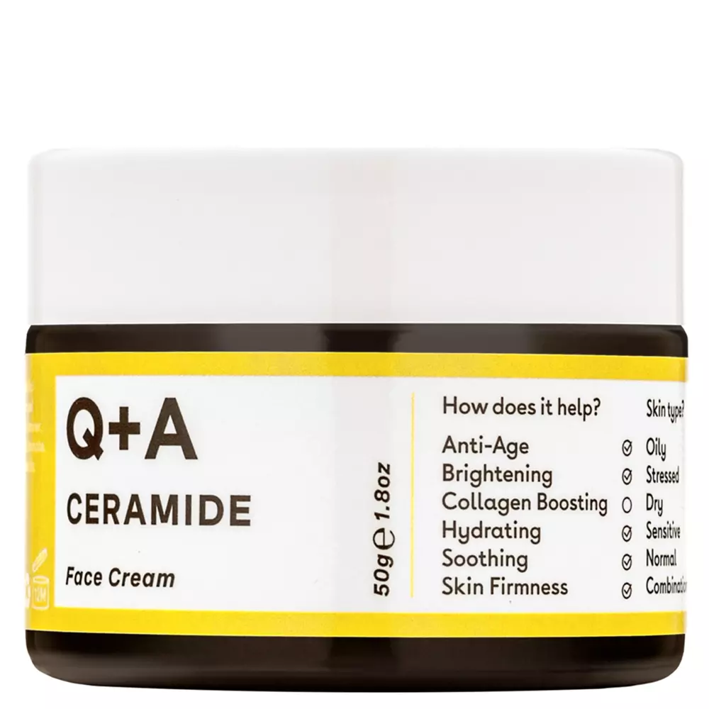 Q+A - Ceramide Barrier Defence Face Cream - Ceramidowy ​​Ochronny Krem do Twarzy - 50ml