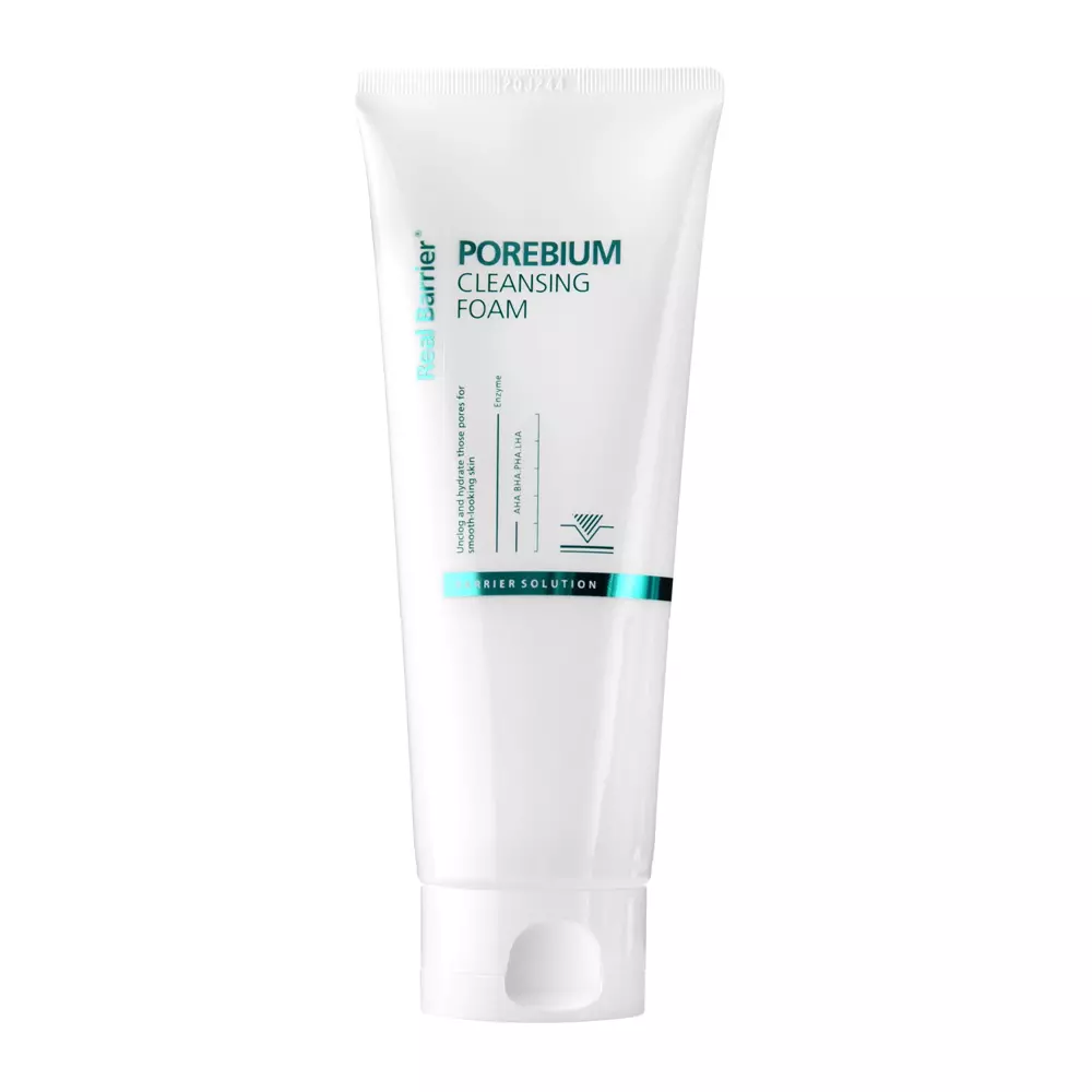 Real Barrier - Porebium Cleansing Foam - Delikatnie Złuszczająca Pianka do Mycia Twarzy - 150ml