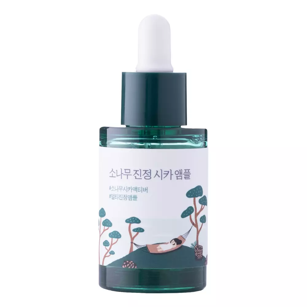 Round Lab - Pine Calming Cica Ampoule - Ampułka Redukująca Przebarwienia Skóry po Wypryskach - 30ml