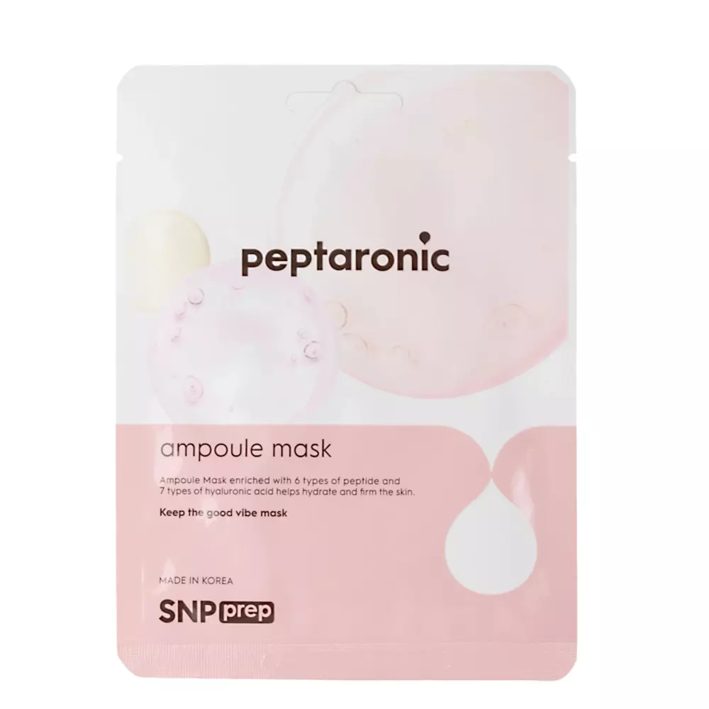 SNP - Peptaronic Ampoule Mask - Peptydowa Maska w Płachcie do Twarzy - 25ml