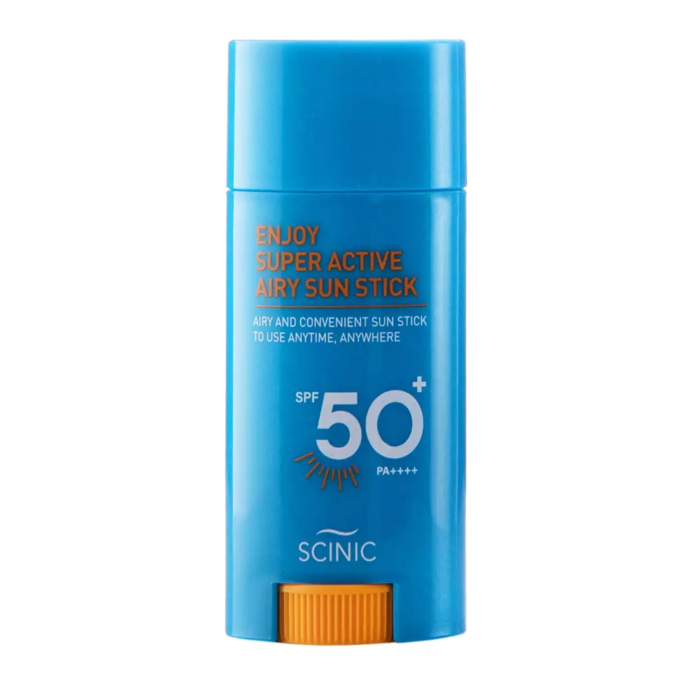 Scinic - Enjoy Super Active Airy Sun Stick SPF50+ PA++++ - Lekki Krem z Filtrem w Sztyfcie - 15g