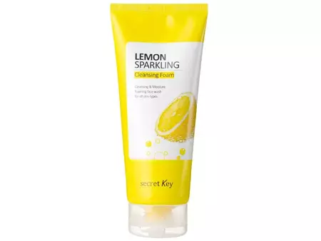 Secret Key - Lemon Sparkling Cleansing Foam - Cytrynowa Pianka do Mycia Twarzy - 200g