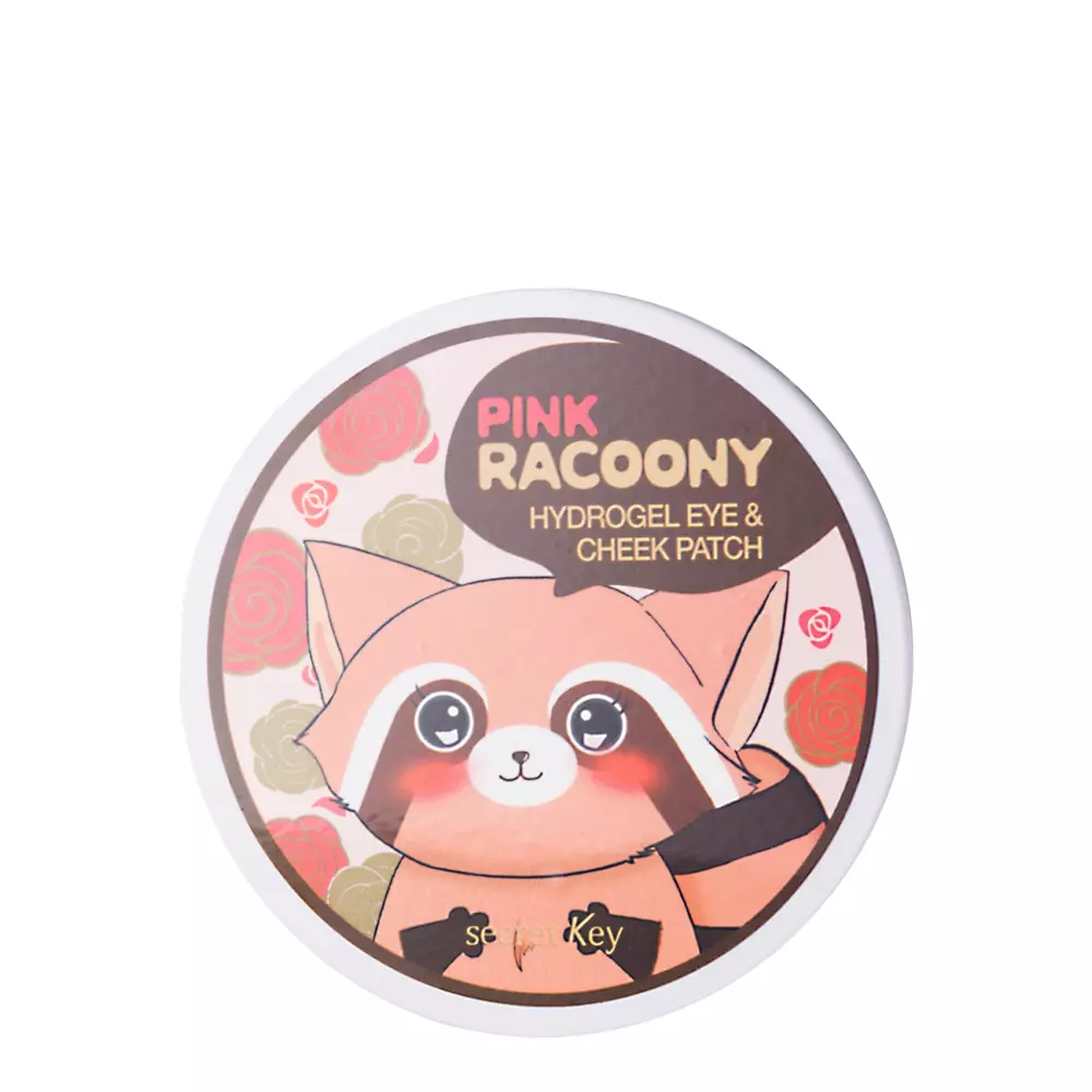 Secret Key - Pink Racoony Hydro-Gel Eye&Cheek Patch - Hydrożelowe Płatki pod Oczy - 60szt