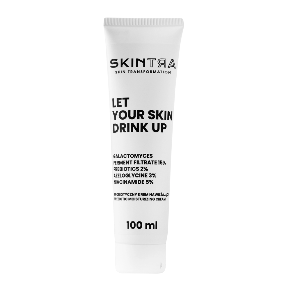 SkinTra - Let Your Skin Drink Up - Prebiotyczny Krem Nawilżający - Tuba 100ml