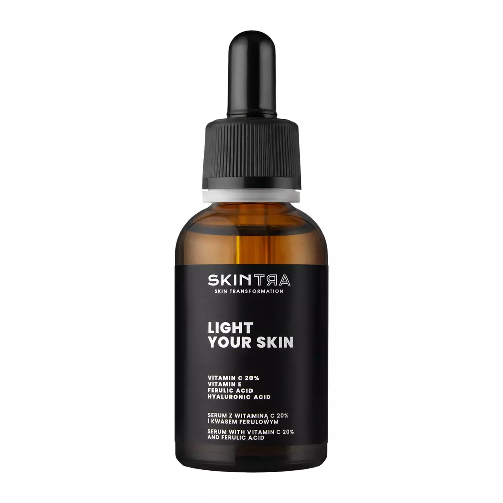 SkinTra - Light Your Skin - Serum z Witaminą C 20% i Kwasem Ferulowym - 30ml