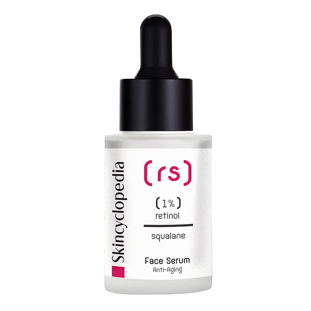 Skincyclopedia - Face Serum 1% Retinol + Squalane - Przeciwstarzeniowe Serum do Twarzy - 30ml