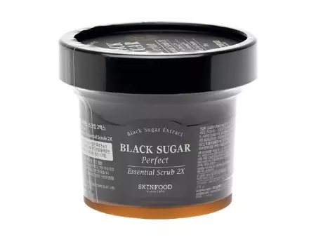 Skinfood - Black Sugar Perfect Essential Scrub 2X - Maska Peelingująca z Brązowym Cukrem - 210g