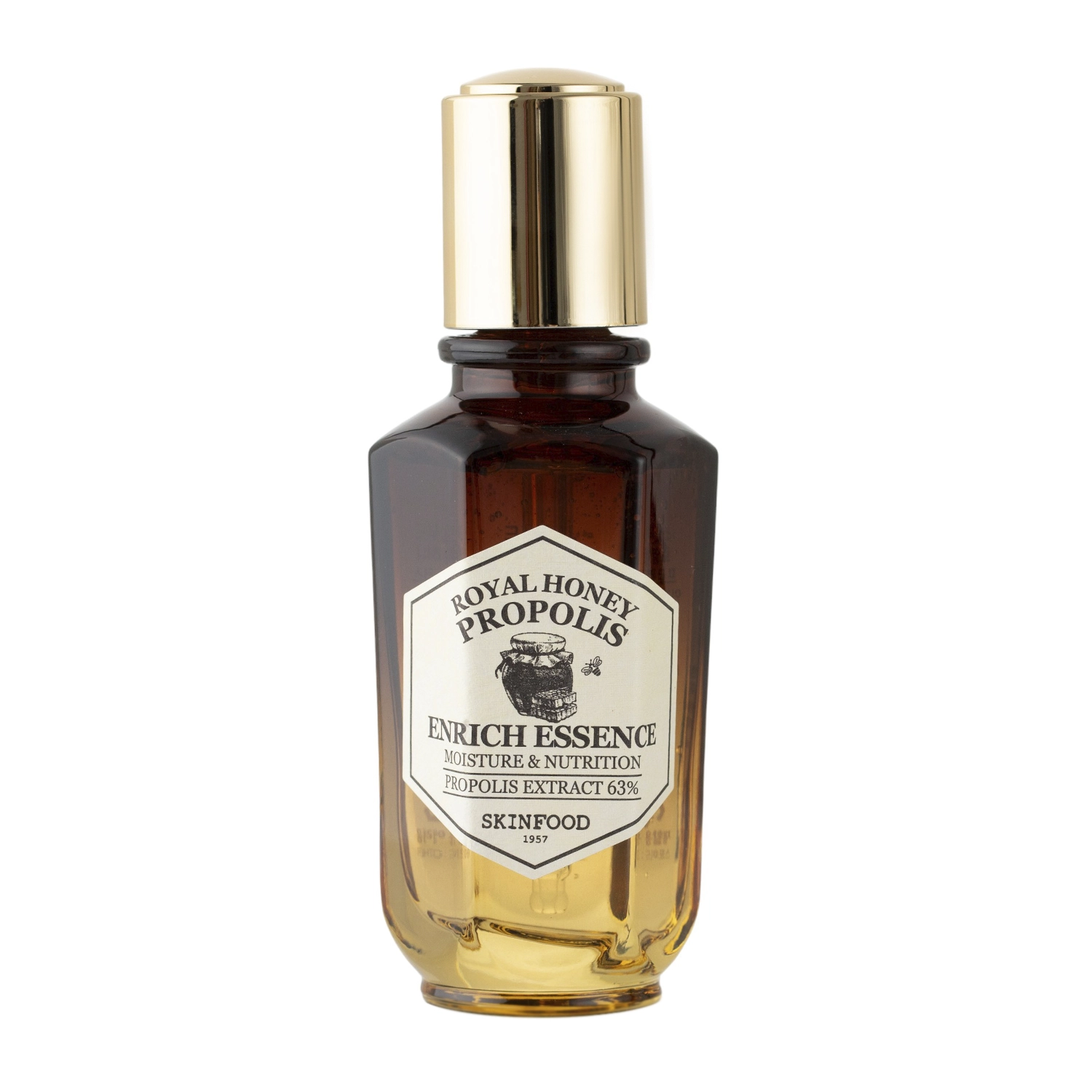 Skinfood - Royal Honey Propolis Enrich Essence - Nawilżająco-Naprawcza Esencja do Twarzy - 50ml