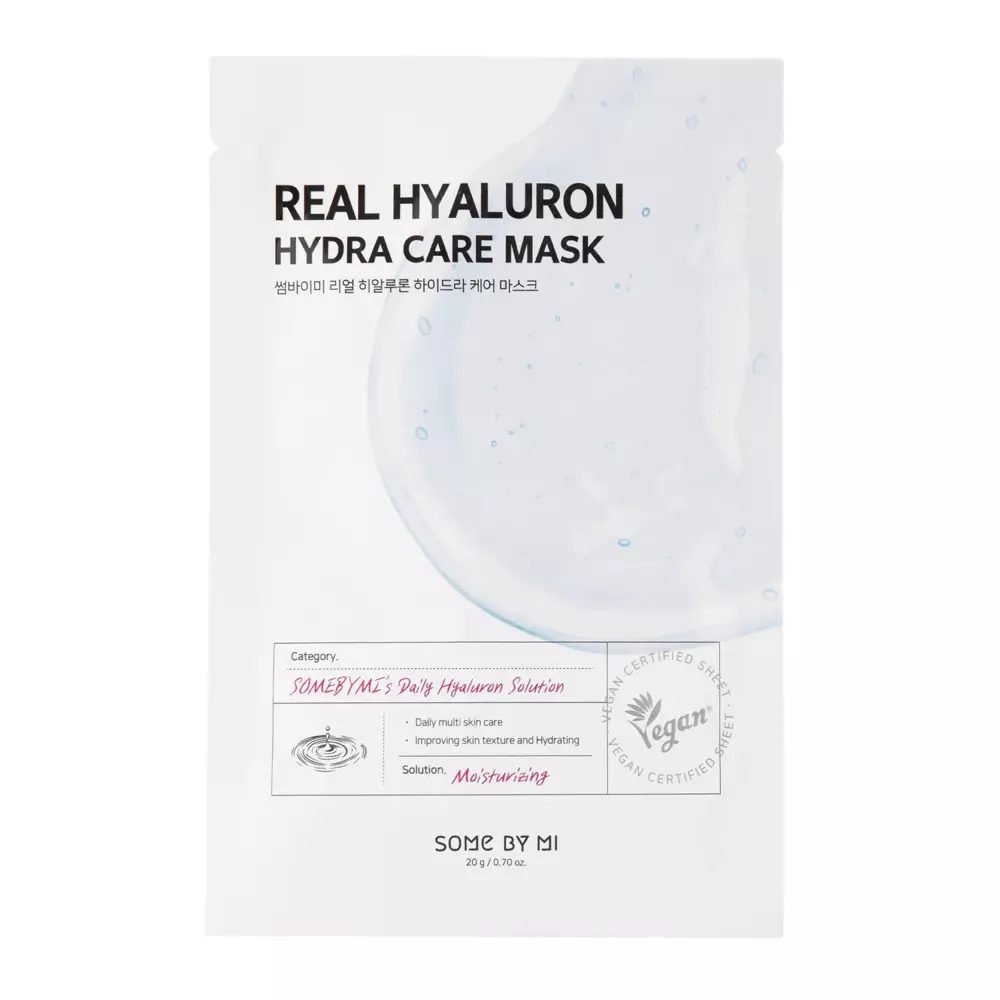 Some By Mi - Real Hyaluron Hydra Care Mask - Nawilżająca Maska w Płachcie - 20g