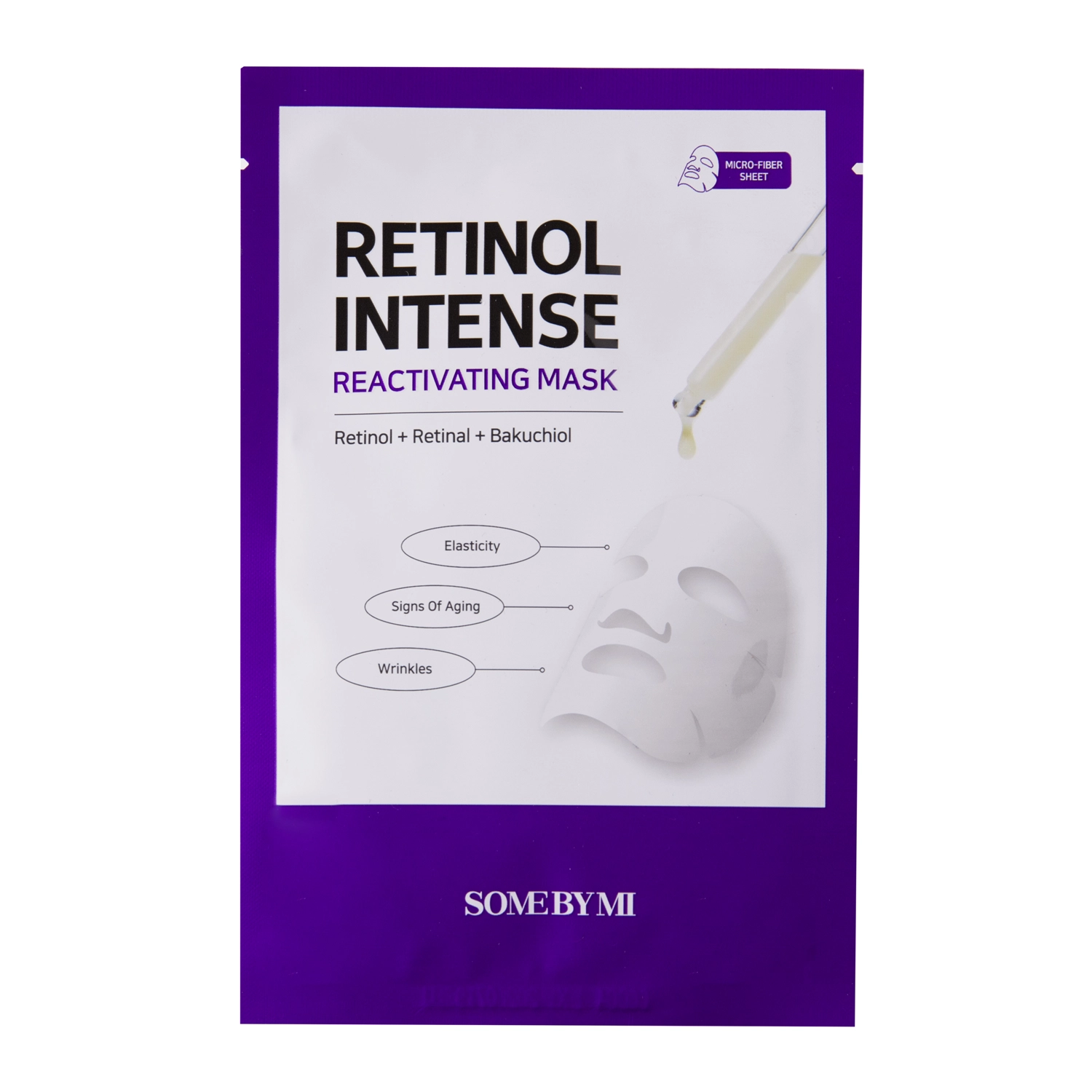 Some By Mi - Retinol Intense Reactivating Mask - Przeciwstarzeniowa Maska w Płachcie - 22g