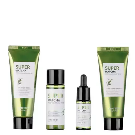 Some By Mi - Super Matcha Pore Care - Starter Kit - Zestaw Kosmetyków do Walki z Rozszerzonymi Porami