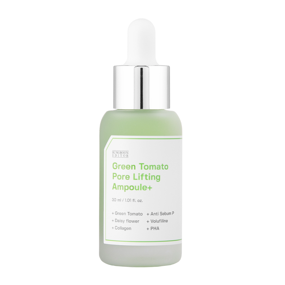 Sungboon Editor - Green Tomato Pore Lifting Ampoule + - Ampułka Zmniejszająca Widoczność Porów - 30ml