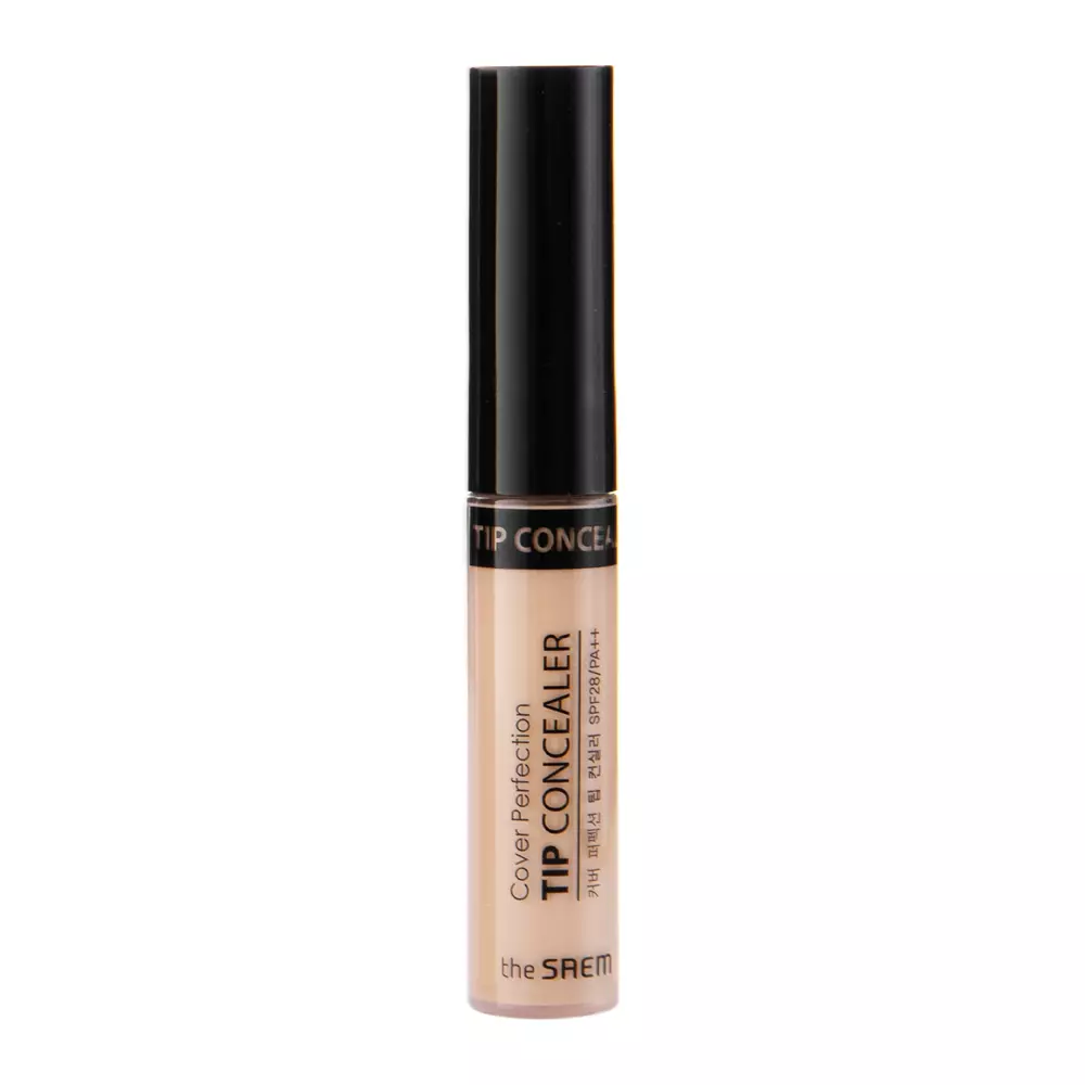 The Saem - Cover Perfection Tip Concealer - SPF 28/PA++ - Kryjący Korektor - 1.75 Middle Beige - 6,5ml