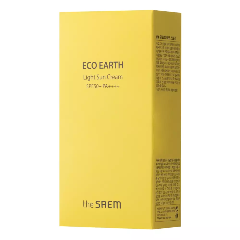 The Saem - Eco Earth Light Sun Cream - SPF50+/PA++++ - Lekki Krem z Filtrem - 50g