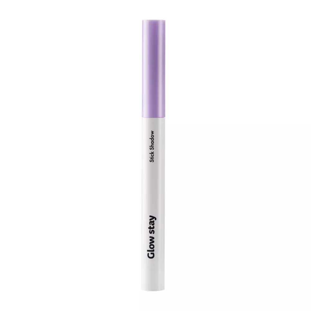 The Saem - Glow Stay Stick Shadow - Błyszczący Cień do Powiek w Kredce - PP01 Violet Charm - 1,1g