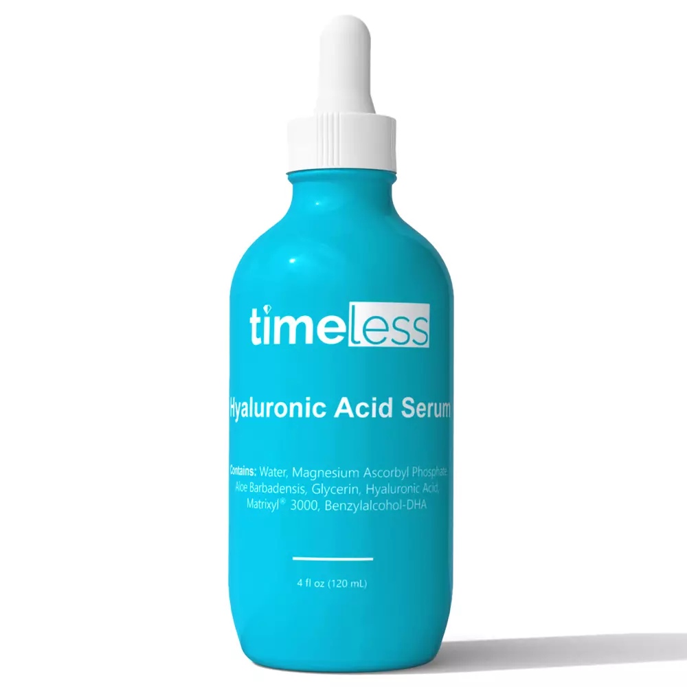 Timeless - Skin Care - Hyaluronic Acid + Vitamin C Serum - Serum z Kwasem Hialuronowym oraz Witaminą C - 120ml