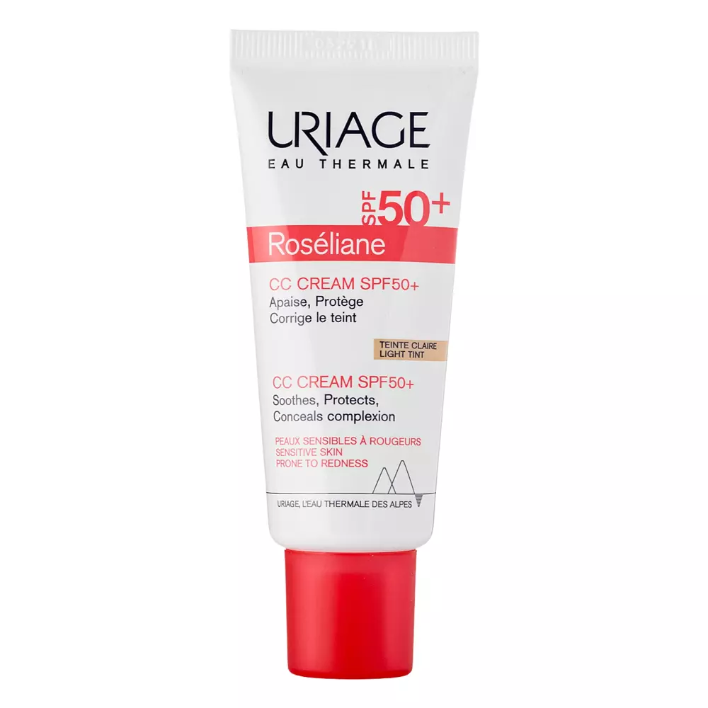 Uriage - Roseliane CC Crème SPF50+ - Tonujący Krem Nawilżająco-Ochronny - Teinte Light - 40ml
