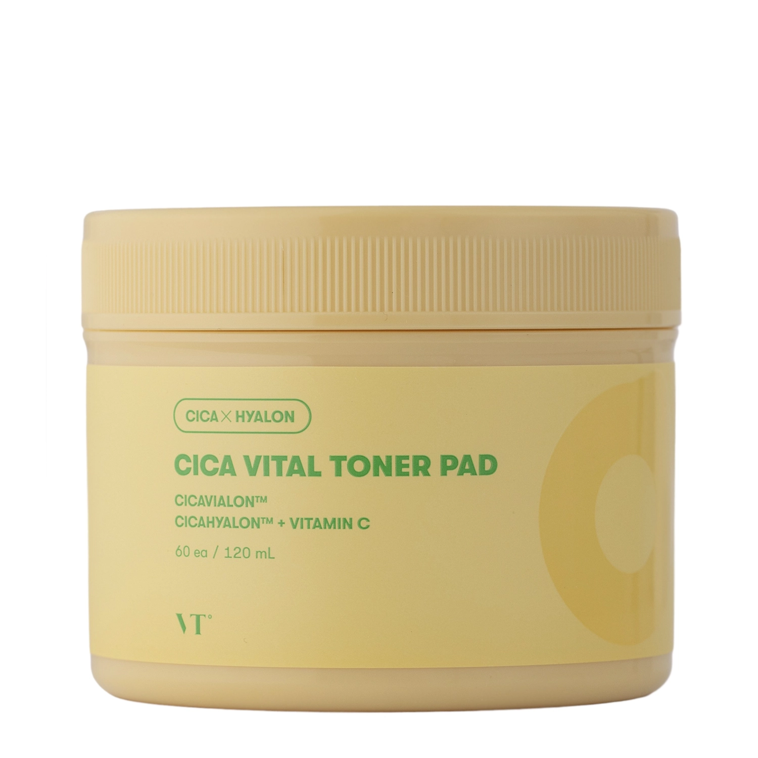 VT Cosmetics - Cica Vital Toner Pad - Rozświetlające Płatki do Twarzy z Witaminą C - 60szt/120ml