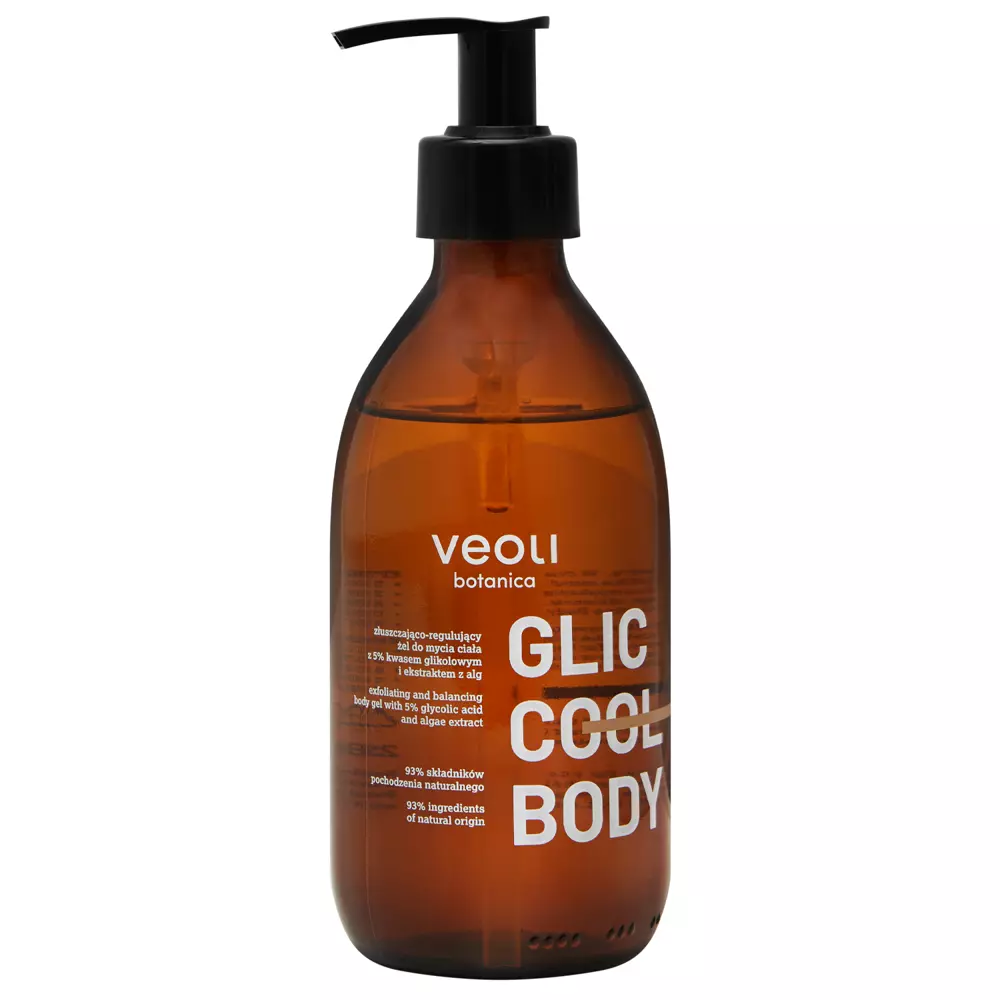 Veoli Botanica - Glic Cool Body - Złuszczająco-Regulujący Żel do Mycia Ciała - 280ml