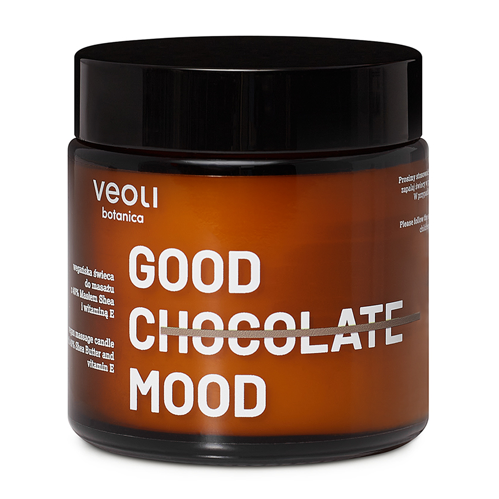 Veoli Botanica - Good Chocolate Mood - Wegańska Świeca do Masażu - 100ml